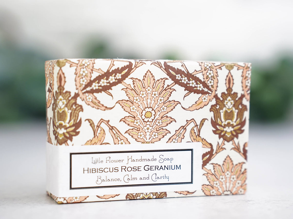 Hibiscus Rose Geranium Handmade Soap