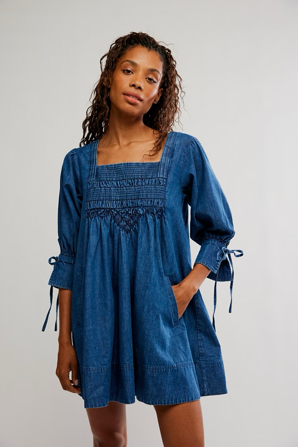 Sonora Denim mini dress – true. boutique