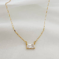 Leighton CZ Gold Filled Pendant Necklace