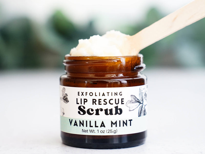 Lip Rescue Exfoliating Sugar Scrub 1oz Jar - Vanilla Mint