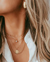 Florence Solitaire CZ Necklace Gold Filled