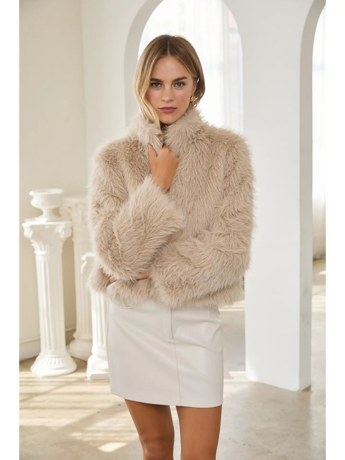 Faux Fur Short Jacket