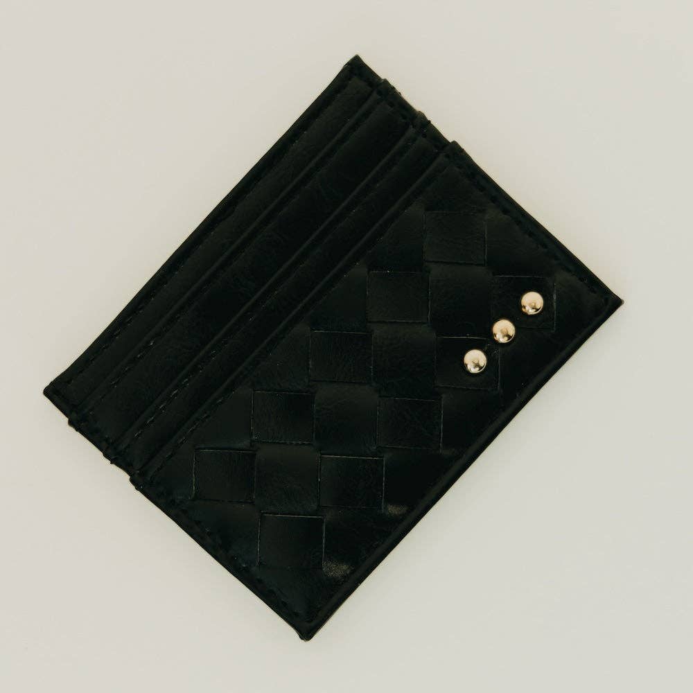 Mariah Woven Small Card Holder Wallet