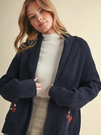Horse Knit Sweater Cardigan