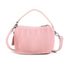 Ella Crossbody  -  Recycled Vegan Bag  - Light Pink Pleated