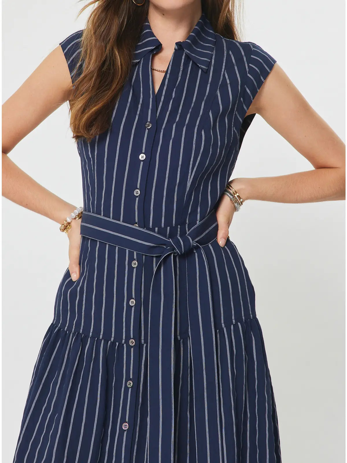 Current Air Navy Midi Dress