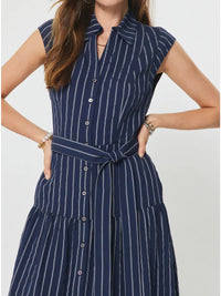 Current Air Navy Midi Dress