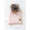 The Blush Knit Pom Hat