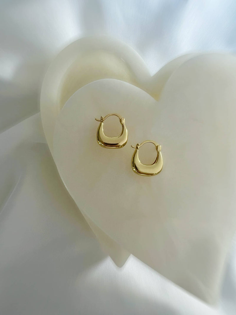 Shaina Hoops Earrings Gold Filled