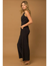 Sleeveless Jumpsuit with Pockets