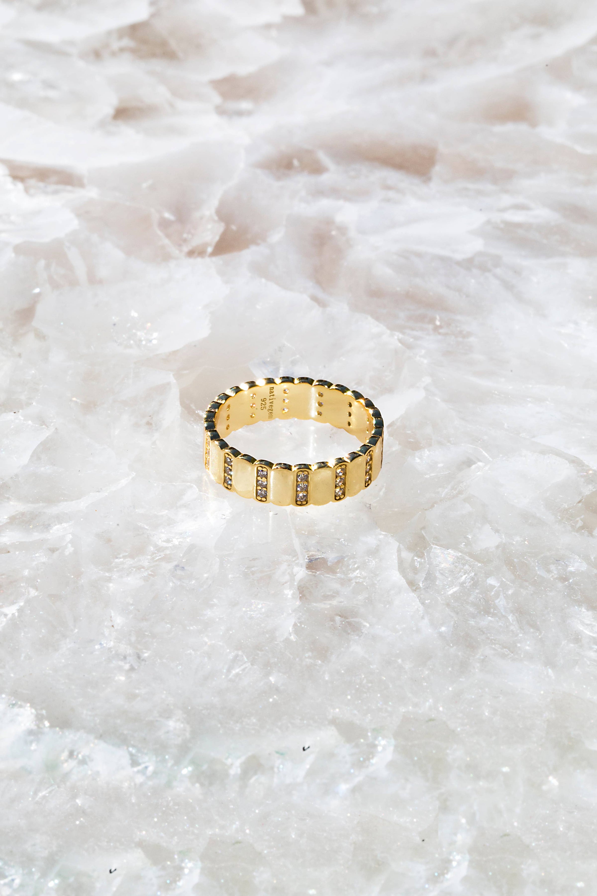 FLASH RING- 14K GOLD VERMEIL