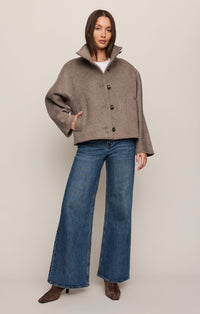 Z Supply Mynka Funnel Neck Coat