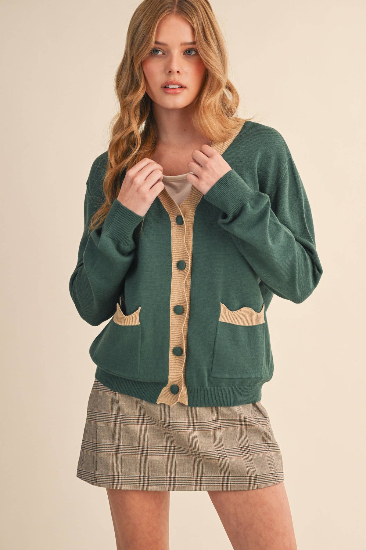 Scalloped Sweater Cardigan