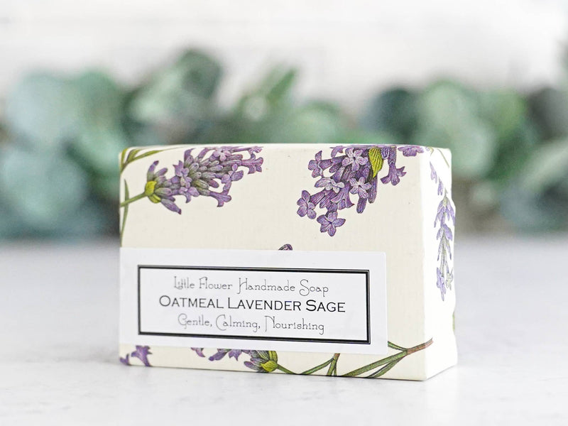 Oatmeal Lavender Sage Handmade Soap