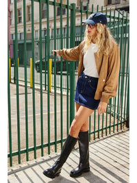 The Suede Blouson Jacket