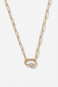 Carabiner Necklace - 14K Gold Plate
