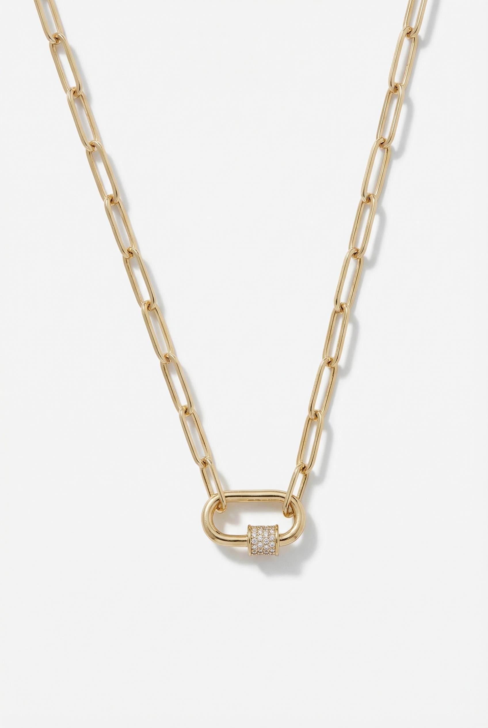 Carabiner Necklace - 14K Gold Plate