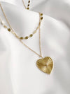 Soulmate Heart Necklace Gold Filled