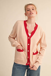 Scalloped Sweater Cardigan