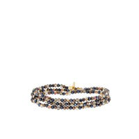 Mini stretch crystal beaded wrap bracelet