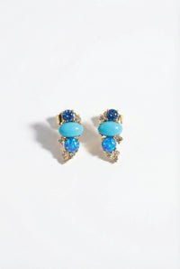 RIVIERA STUD EARRINGS- SANTORINI
