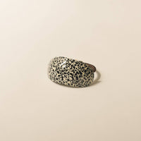 Curved Oval Resin Ponytail Hair Tie | Leopard Print