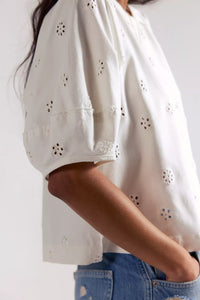 Jessie Eyelet Tee