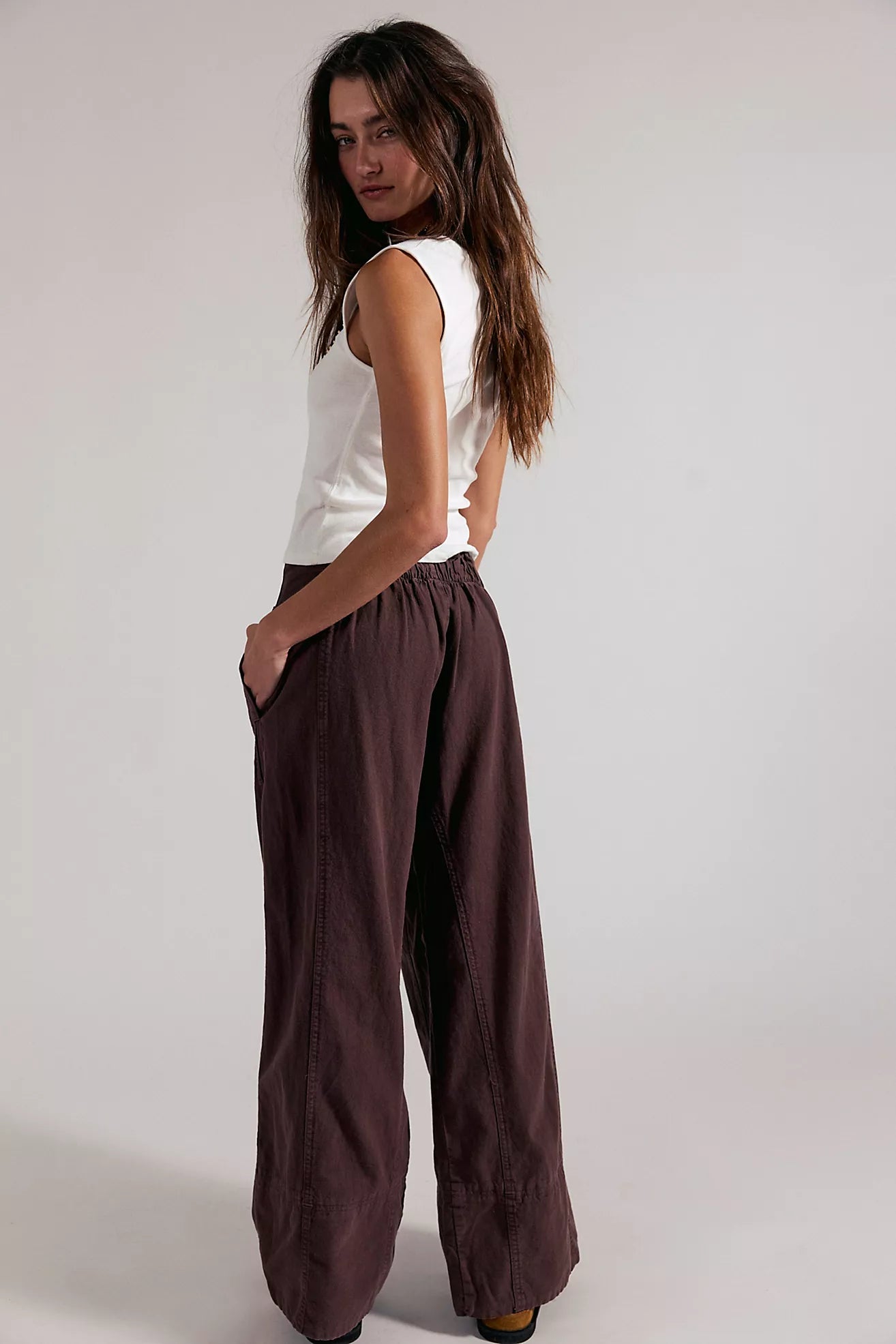 Free People Days End Linen Pant