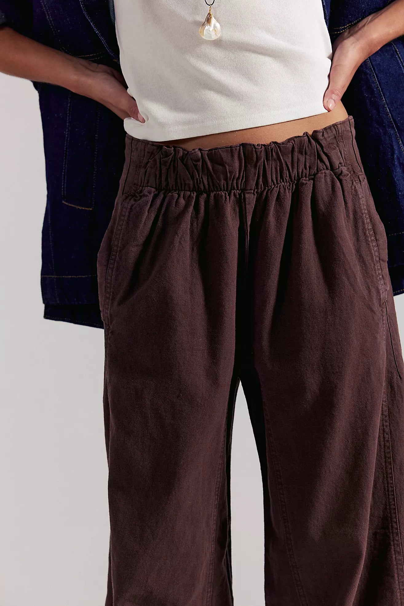 Free People Days End Linen Pant