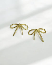 All Wrapped Up Bow Gold Filled Stud Earrings
