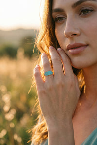 ID RING- TURQUOISE