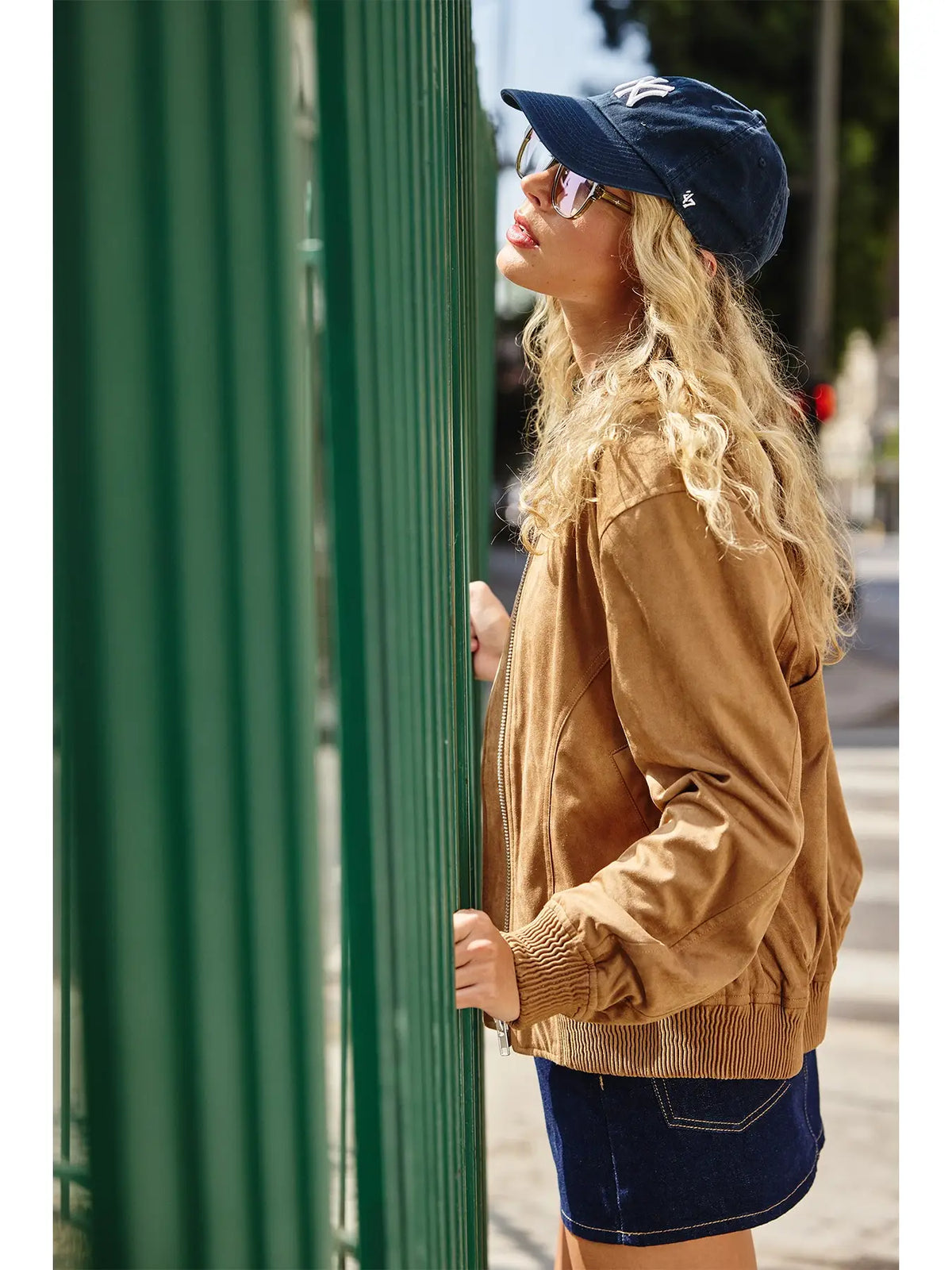 The Suede Blouson Jacket