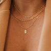 Allie Paperclip Layering Chain Choker Gold Filled Necklace