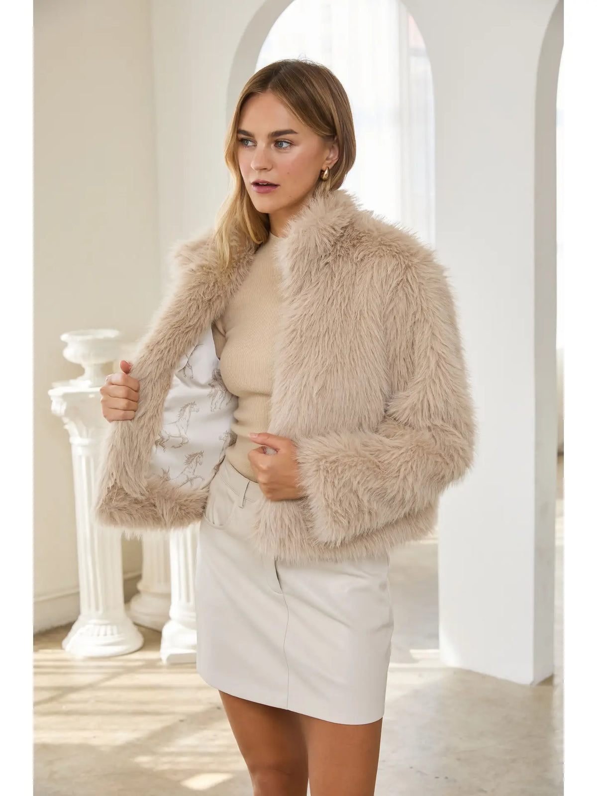 Faux Fur Short Jacket