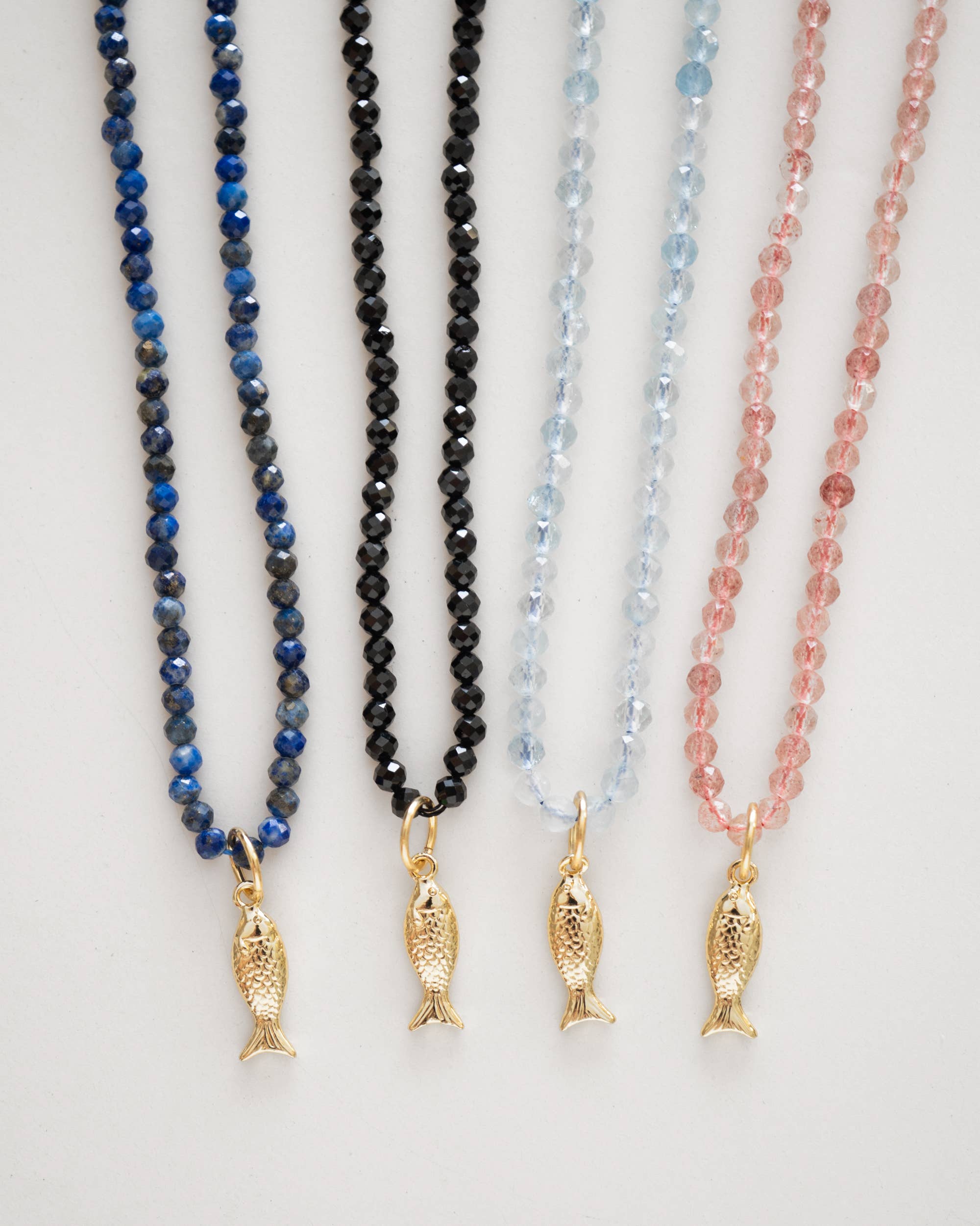 Fish Gemstone Beaded Necklace