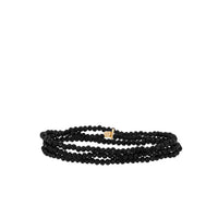 Mini stretch crystal beaded wrap bracelet