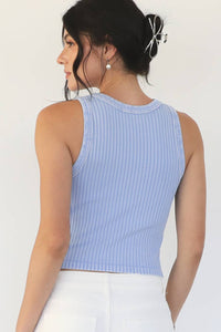 Vintage Wide Ribbed Tank Top