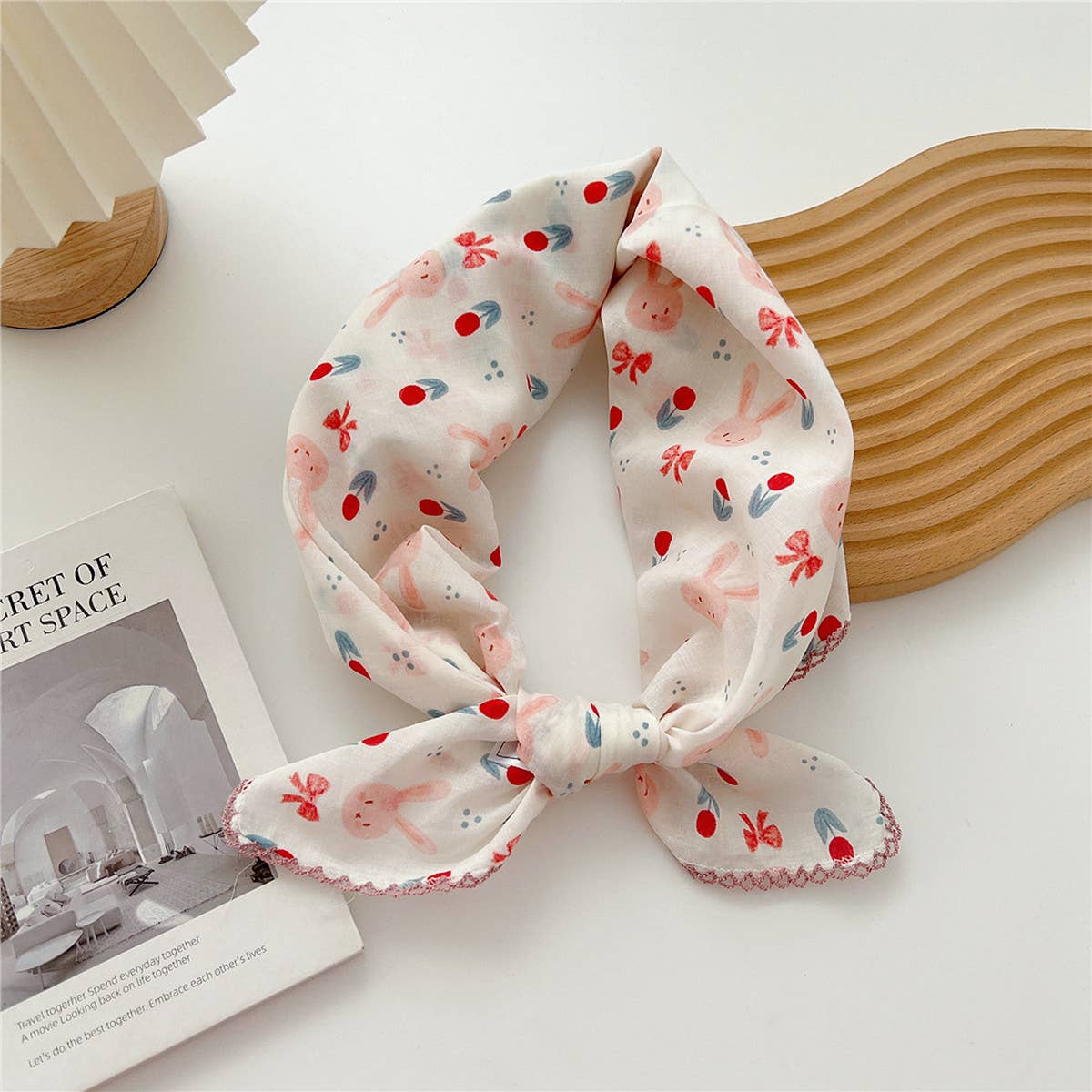 Cotton Linen Square Scarf