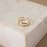 Marquise Ring | Stacked Look Ring | Cubic Zirconia Ring
