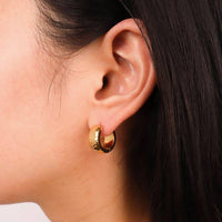 Kirra Hoop Earrings | Waterproof Hoop Earrings | Gold Hoops