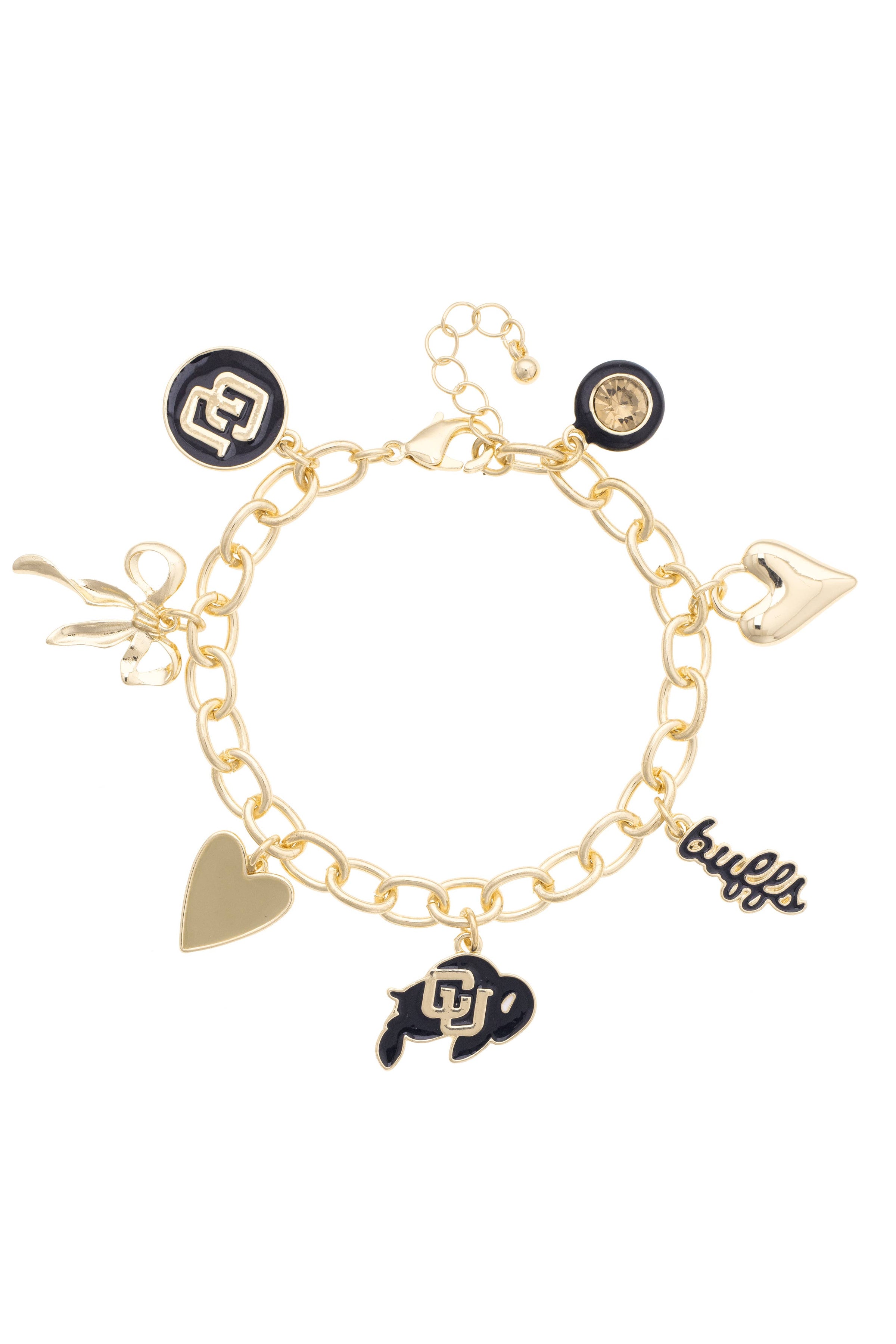 Colorado Buffalos Enamel Icons Charm Bracelet