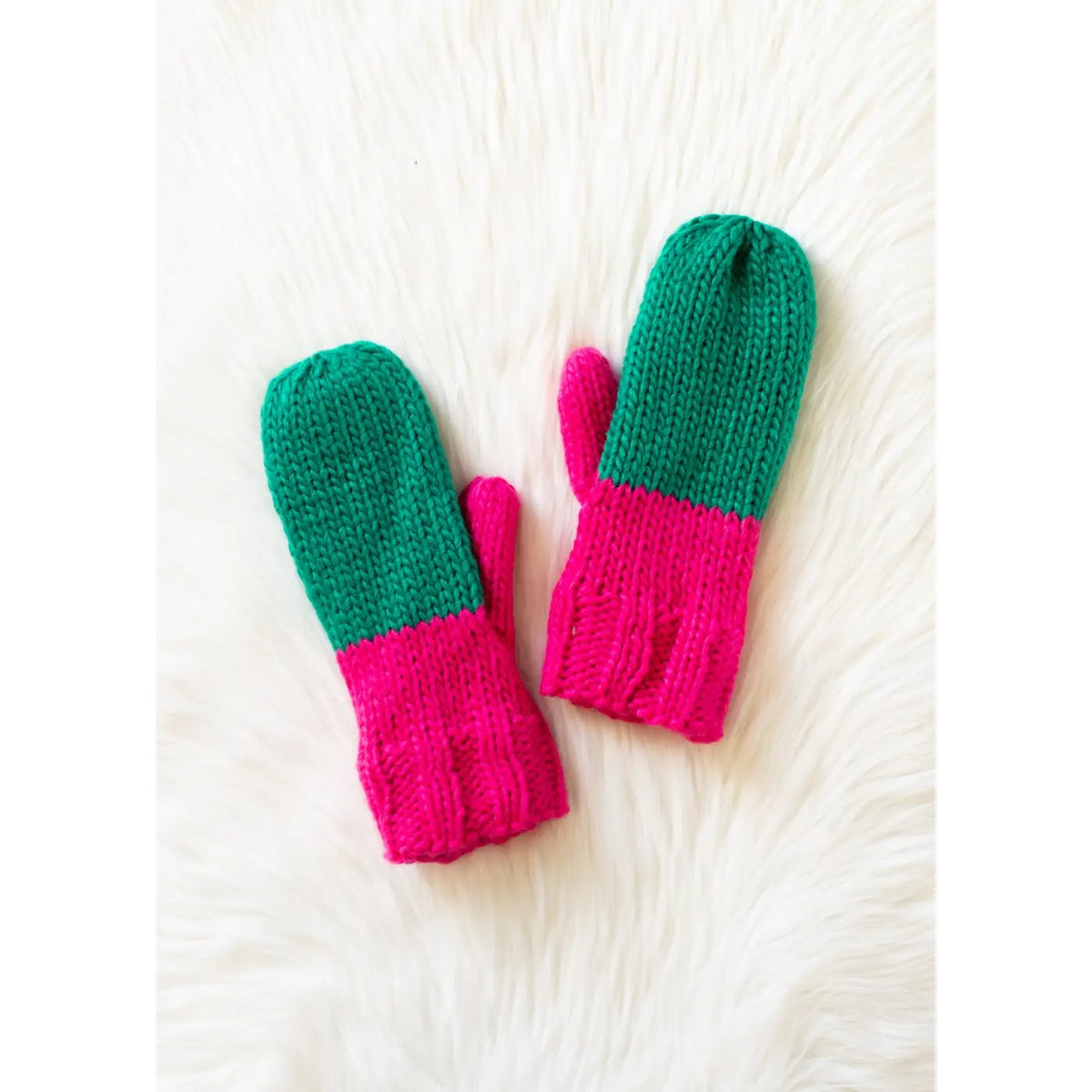 The Color Block Mittens