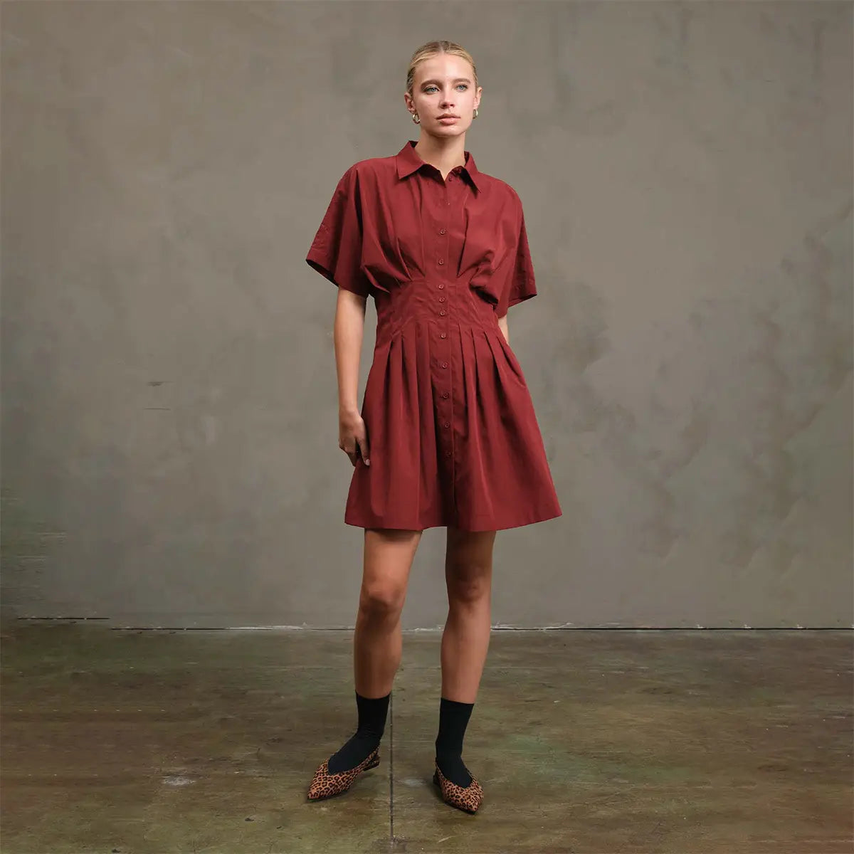 The Pintuck Shirt Dress
