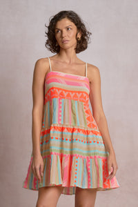 Elan Tiered Spaghetti Strap Dress