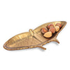 Wide Butterfly Dish-Gold-9.5"W