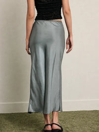 Satin Flare Skirt