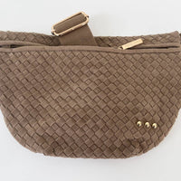 Faux Suede Westlyn Woven Bum Bag