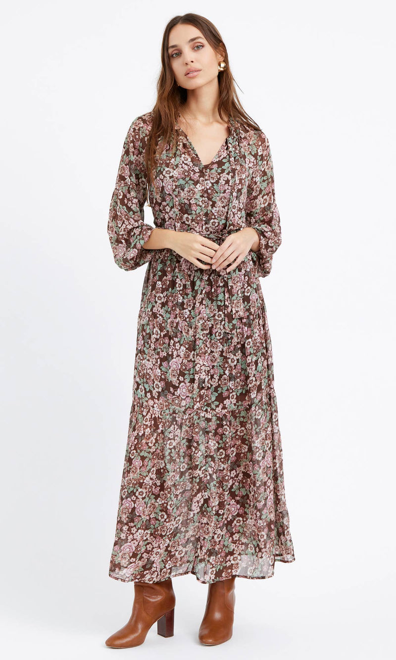 Zoa Chiffon Maxi Dress with Slip