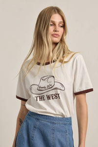 Howdy Cowboy Hat Ringer Tee