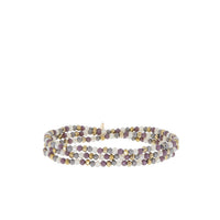 Mini stretch crystal beaded wrap bracelet